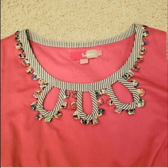 Boden Sheath Applique Keyhole Dress Sleeveless Size 10 - Picture 6 of 15